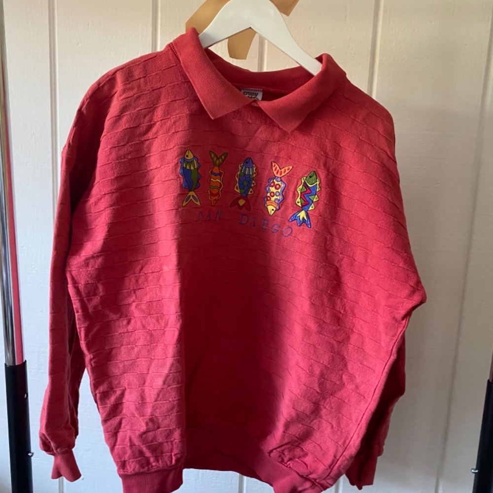 Fun collared sweatshirt - Picture 4 of 4